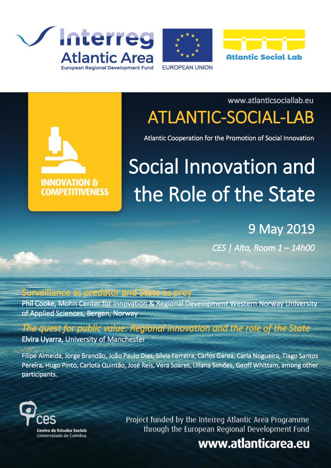 Workshop Report: Social Innovation and the role of State. Coimbra 9th May 2019