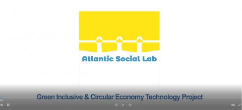 Enterprise North West records a video to show the "Green Inclusive & Circular Economy Technology Project".